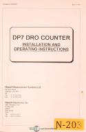 Newhall-Newhall C80, DRO Setup and Operations Manual 2005-C-80-C80-03